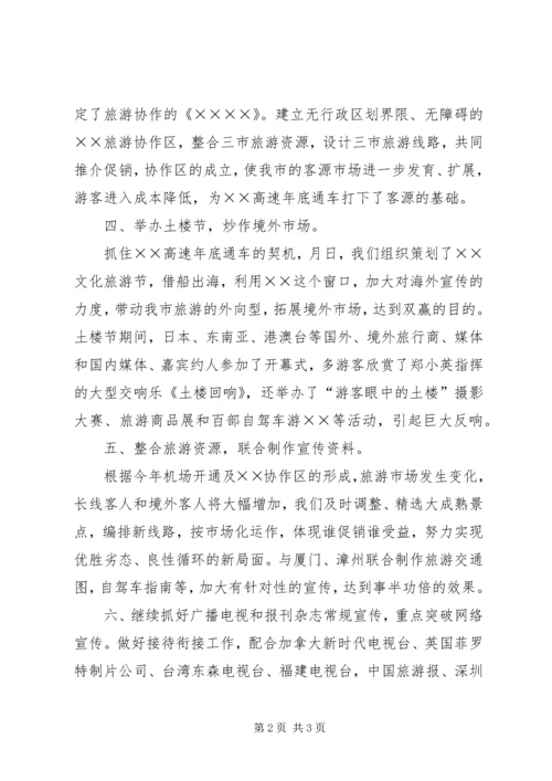 市旅游工作小结及明年计划 (4).docx