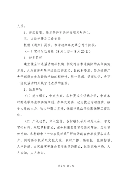 街道办事处评选十佳农民活动方案 (7).docx