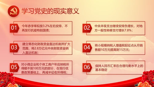 红色大气党建党支部年终工作总结PPT