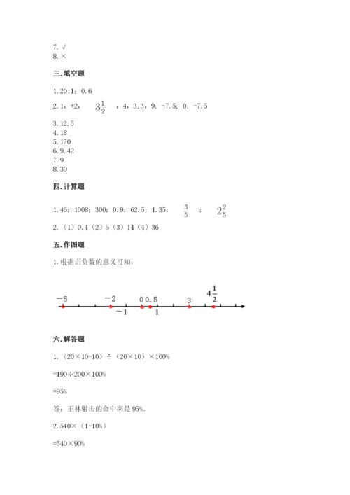 北师大版六年级下册数学 期末检测卷（巩固）.docx