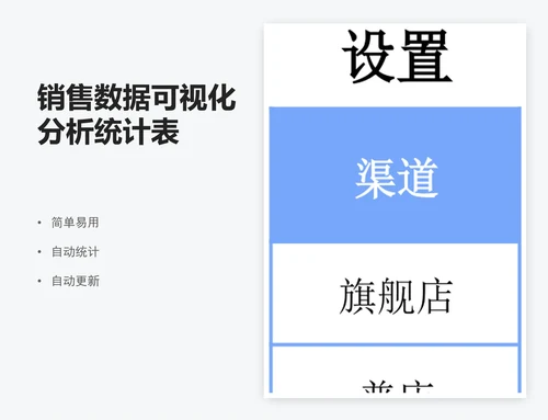 销售数据可视化分析统计表