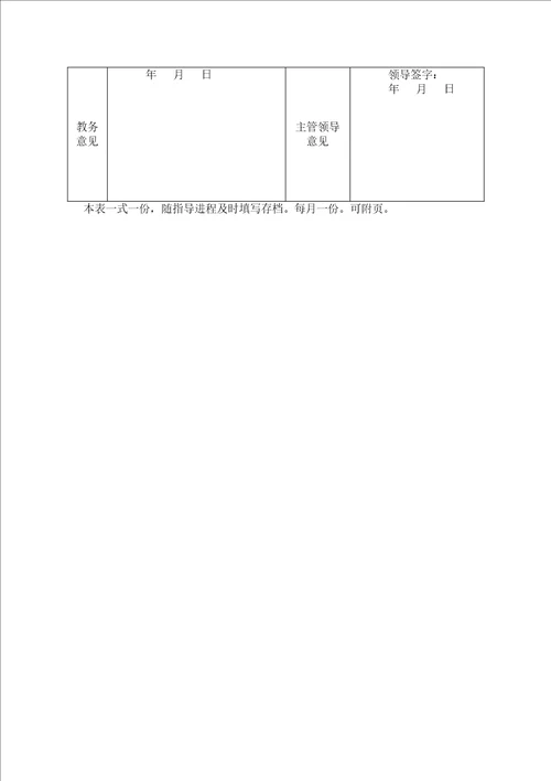 青年教师指导记录表完整版