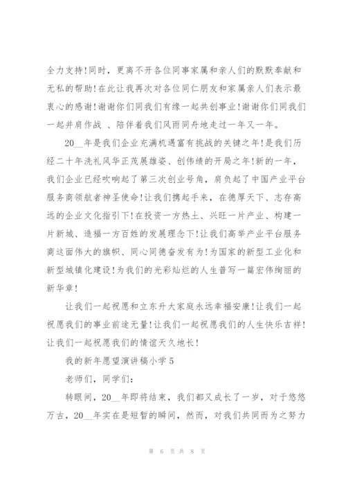 小学学生我的新年愿望演讲稿5篇.docx