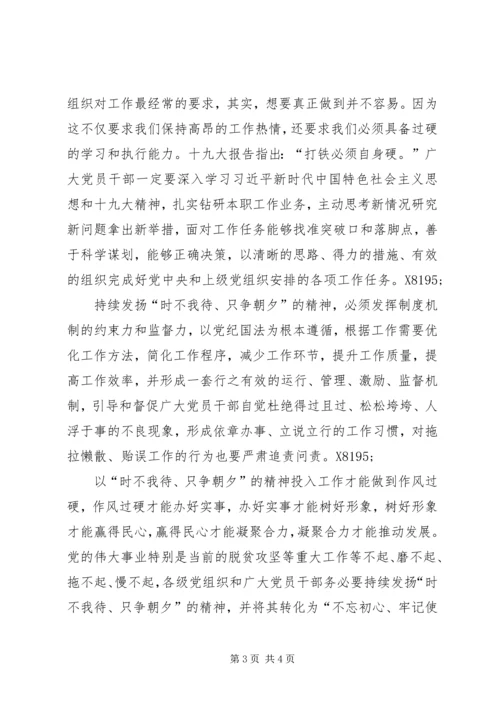 学习以时不我待只争朝夕的精神心得体会.docx