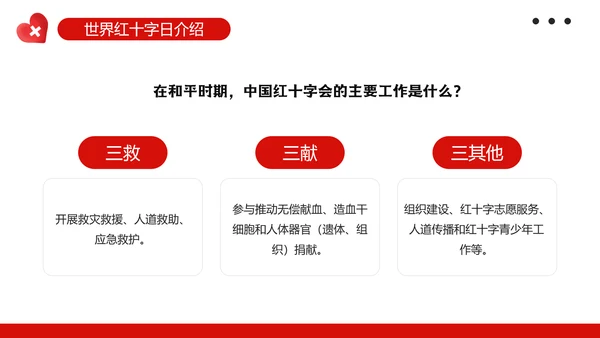 世界红十字会日，红十字会ppt模板