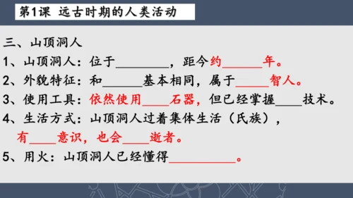 2024--2025学年七年级历史上册期中复习课件（1--11课   89张PPT）