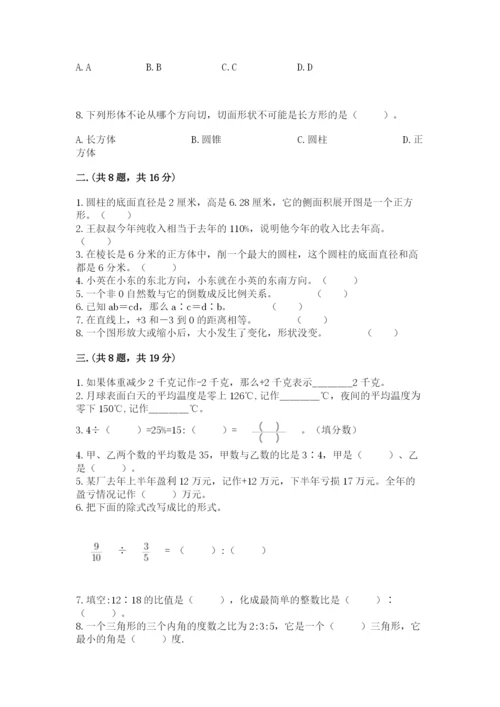 苏教版数学小升初模拟试卷【考点梳理】.docx