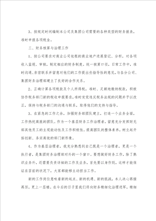 2023年财务个人工作总结3篇