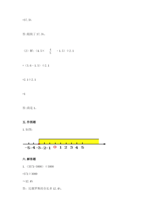 小升初六年级期末试卷附解析答案.docx