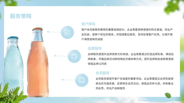 浅蓝色简约风饮品行业商业计划书