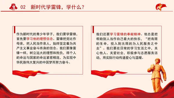 新时代学习雷锋精神塑造党员精神品质党课PPT