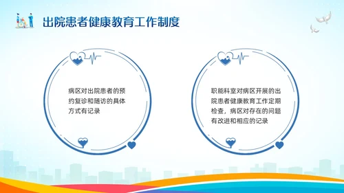 蓝色卡通患者健康教育制度PPT模板宣传PPT动态PPT护理