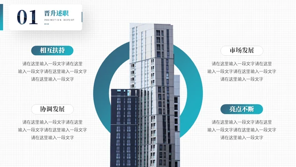 职业生涯晋升述职报告通用PPT模板