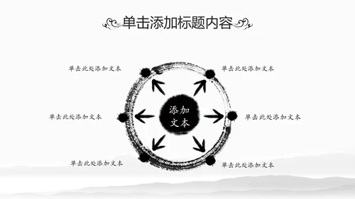中华武术中国功夫水墨动态PPT模板