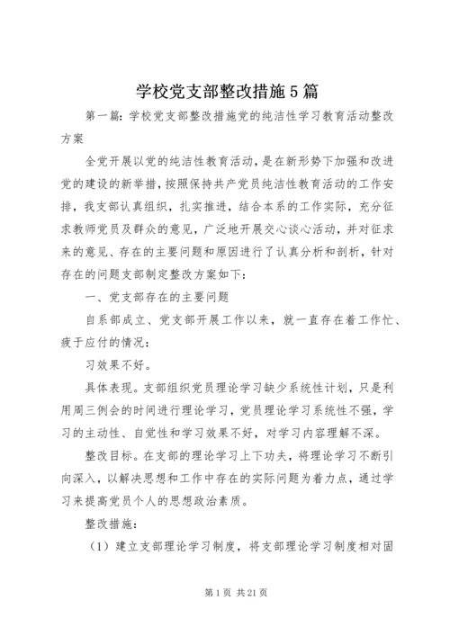 学校党支部整改措施5篇.docx