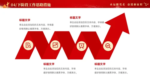 红色大气党建年终总结工作汇报工作计划PPT工作总结年终总结