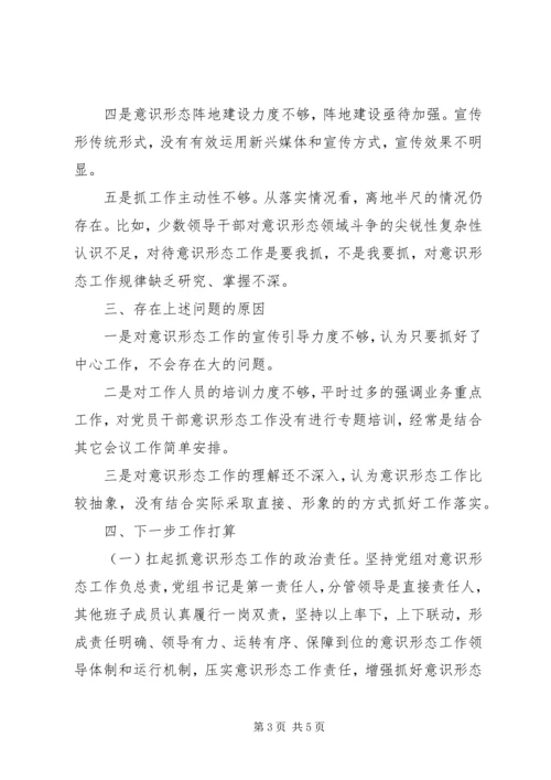 商务局落实意识形态工作责任制情况报告.docx