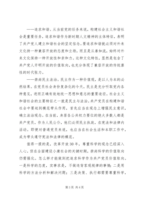 新时期党员价值观意见 (2).docx