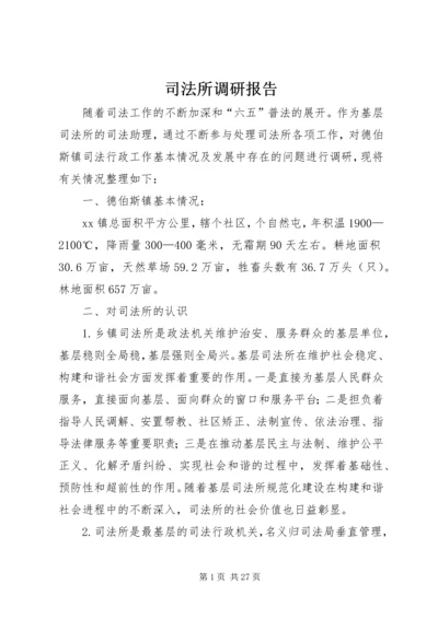 司法所调研报告.docx