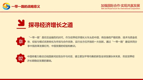 一带一路高峰论坛一带一路介绍PPT模板
