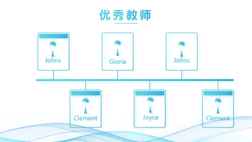 蓝色大气课题结题报告工作总结PPT