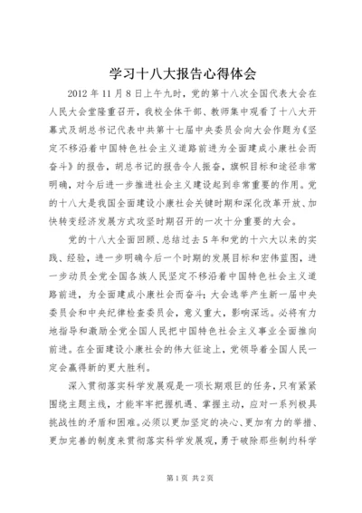 学习十八大报告心得体会 (13).docx