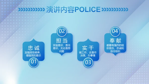 蓝色大气公安治安管理条例动态PPT