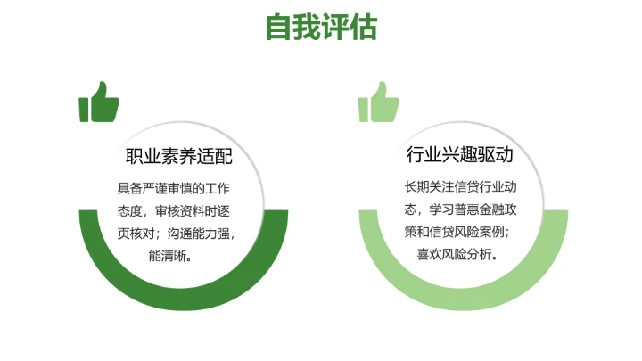 绿色商务风会计学专业大学生职业生涯规划发展展示PPT模版