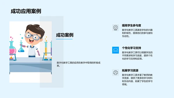 数字教学提效报告PPT模板