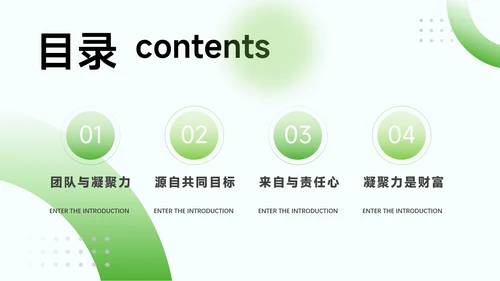 绿色简约渐变部门培训PPT模板