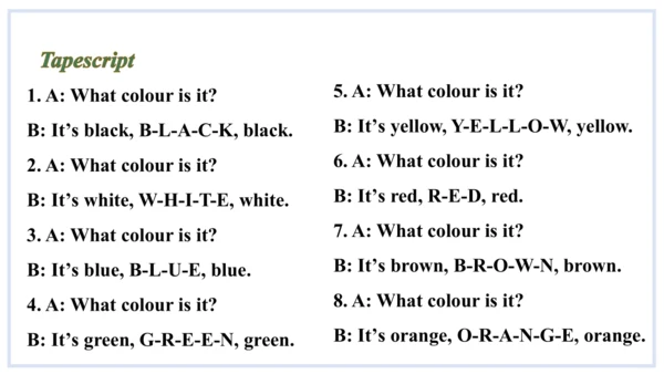 StarterM3 U3 What colour is it课件2023-2024学年度外研版英语七