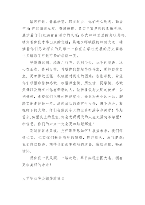 大学毕业晚会领导致辞.docx