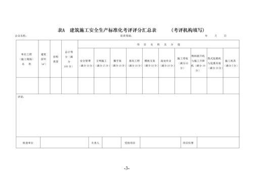 建筑施工安全生产标准化考评表.docx