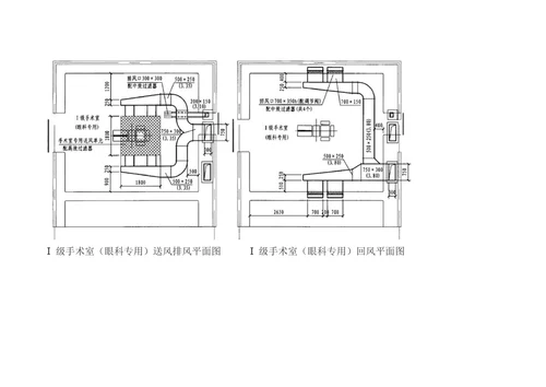 Ⅰ级手术室（眼科专用）设计示例