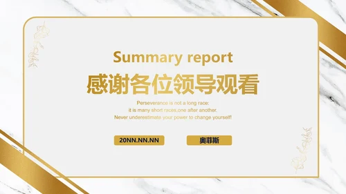白金大理石纹理奢华PPT模板