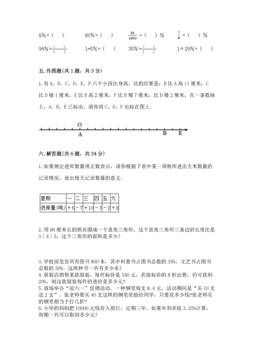晋江小学毕业期末数学试卷含完整答案【网校专用】.docx