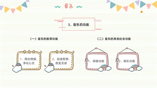 学前儿童音乐教育简约音符粉色黄色音乐儿童卡通幼儿园