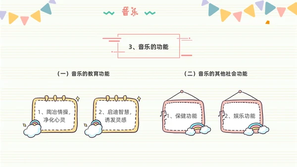 学前儿童音乐教育简约音符粉色黄色音乐儿童卡通幼儿园