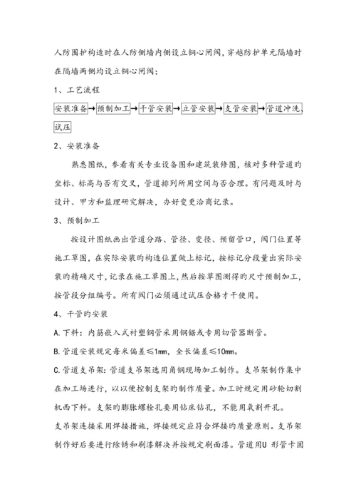 地下室人防给排水综合施工专项专题方案要点.docx