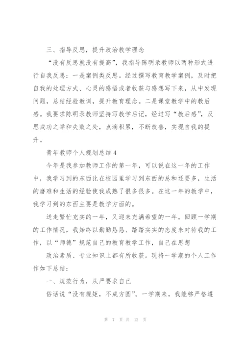 青年教师个人规划总结5篇.docx