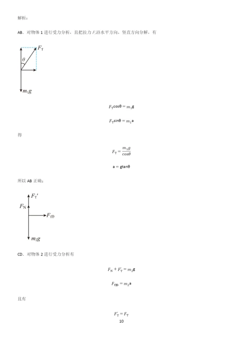 2022年高考中物理牛顿运动定律知识点梳理.docx