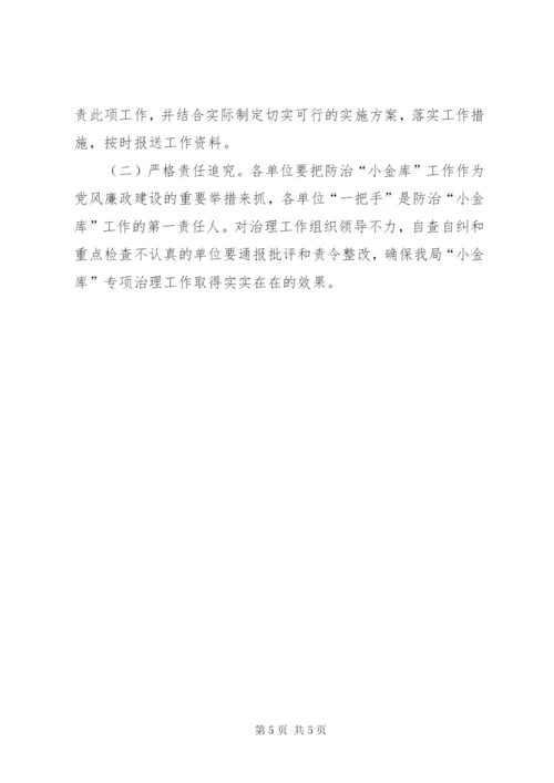 市容局小金库治理方案.docx