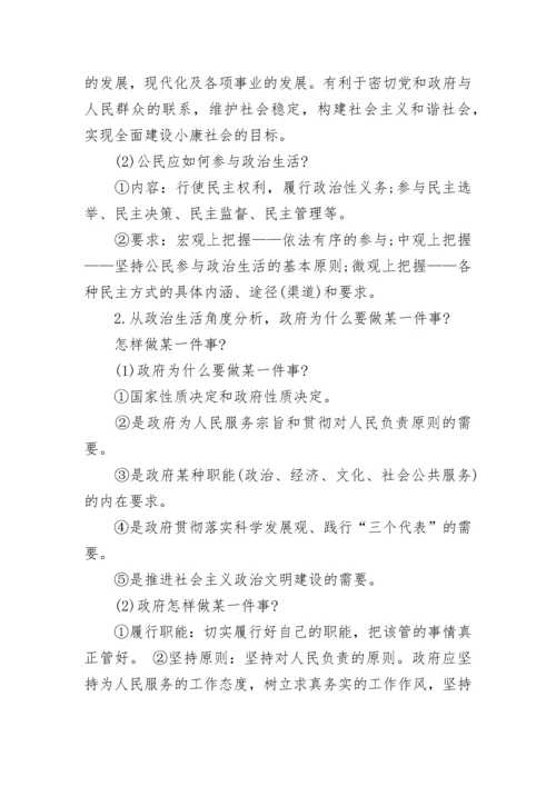 高考政治知识点总结.docx