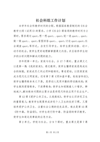 社会科组工作计划.docx