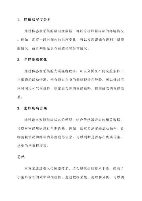 小蜜蜂管理方案