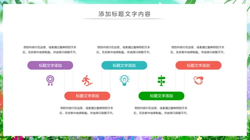 唯美清新绿色环保春天主题班会动态PPT模板