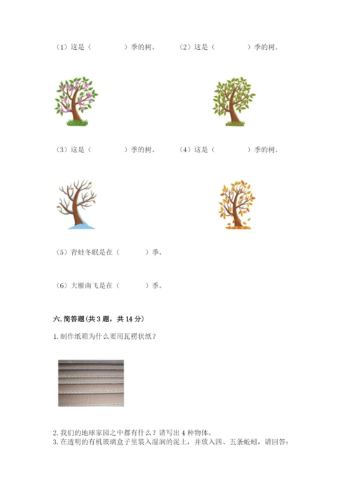 教科版小学二年级上册科学期末测试卷（精选题）.docx