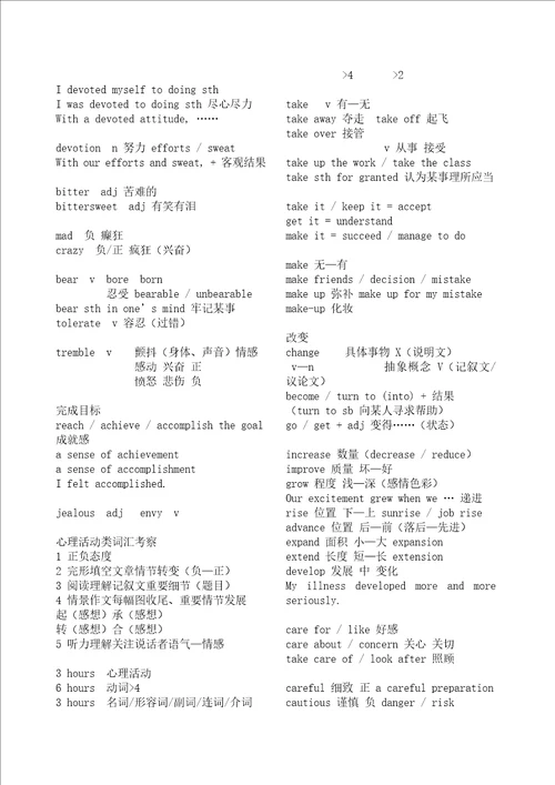 高考英语高频词汇笔记