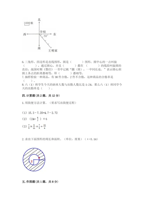 2022人教版六年级上册数学期末卷各版本.docx