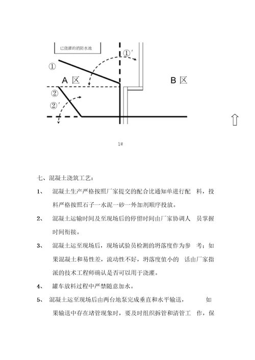 混凝土分项工程技术交底